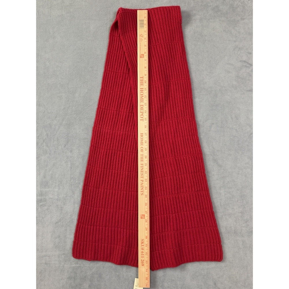 Valerie Stevens Women's 100% Cashmere Scarf Red Holidays Winter NWT - Picture 6 of 6